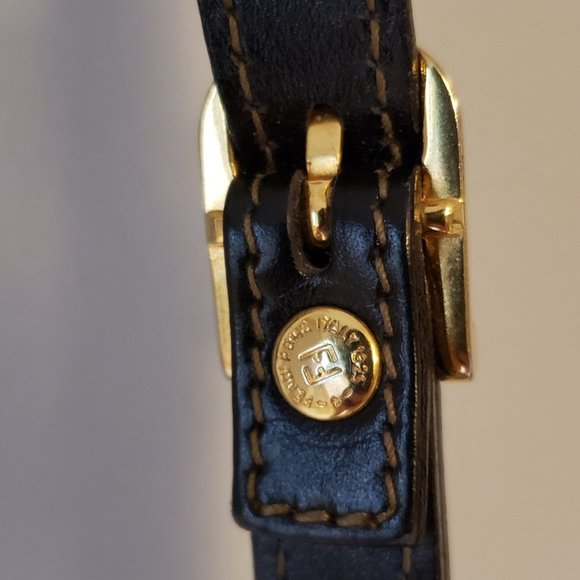 Authentic FENDI Pequin Stripe Canvas Crossbody Bag - Picture 8 of 12